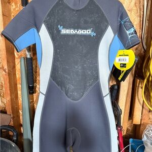 Woman’s Swim Wetsuit - Blue and Gray